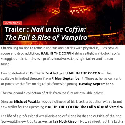 Trailer : Nail in the Coffin: The Fall & Rise of Vampiro